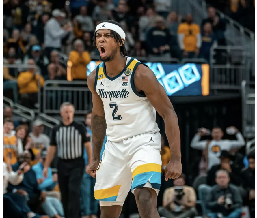 Junior guard Chase Ross finished with a career-high 27 points and six steals in No. 7 Marquette's 74-66 win over Georgetown. (Photo courtesy of Marquette Athletics.)